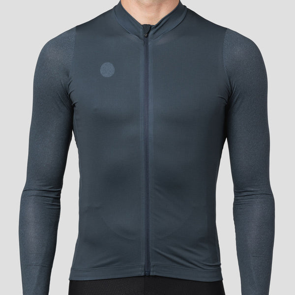 Men's Lightweight Long Sleeve Park Jersey - Stone Blue