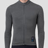 Men's Merino Grid Thermal Jersey - Charcoal