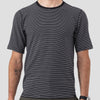 Men's Organic Riding Shirt - Black Stripes