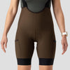 Women's  Droptail Thermal Cargo Bib Short - Espresso