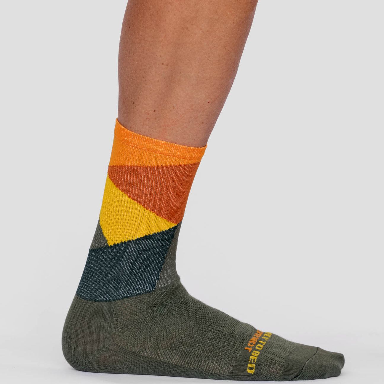 Intersection Olive Orange Sock (Limited Sizes) – Ornot Online Store